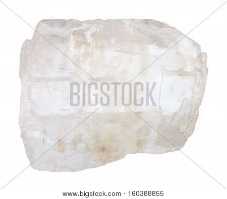 Petalite (castorite) Crystal Isolated