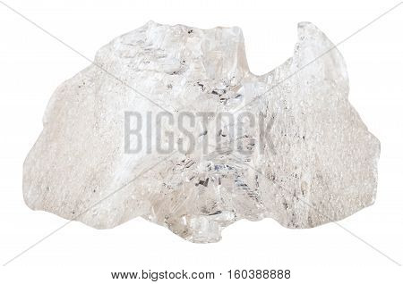 Danburite Crystal Isolated On White