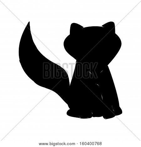 Cute fox cartoon icon vector illustration graphic design