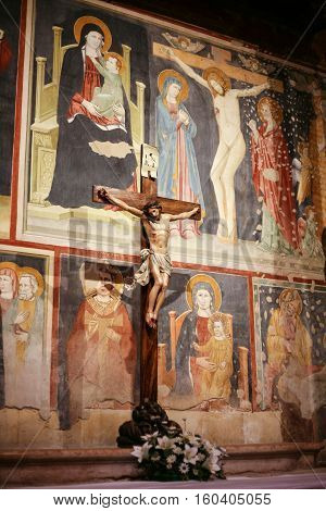Painting Wall Of San Zeno Basilica