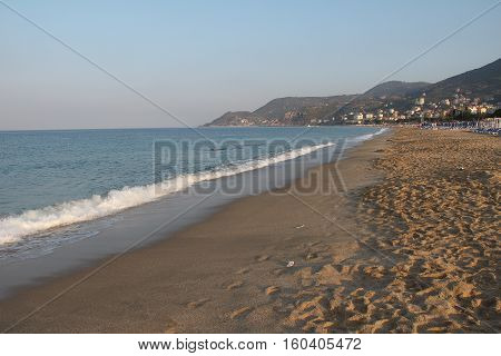 Alanya - the beach of Cleopatra / Alanya is one of most popular seaside resorts in Turkey
