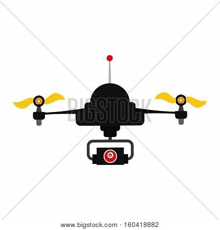 Drone robot technology icon vector illustration graphic design