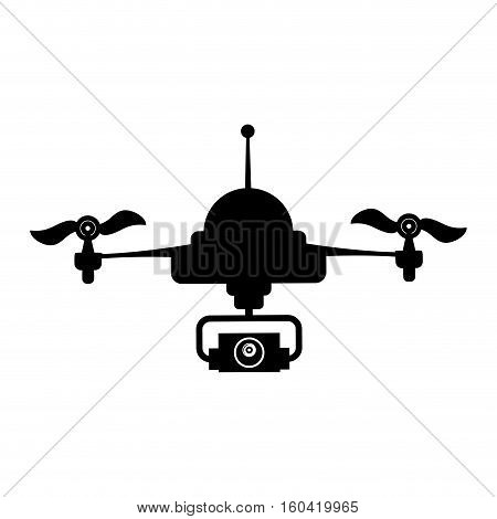 Drone robot technology icon vector illustration graphic design