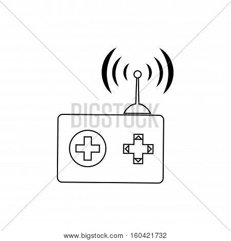 Drone robot technology icon vector illustration graphic design