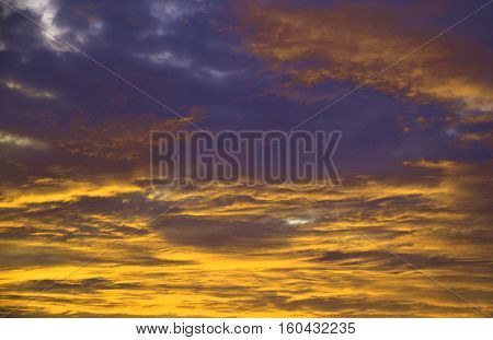 Colorful Purple Sunset