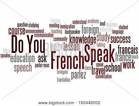 Do You Speak French, Word Cloud Concept 4
