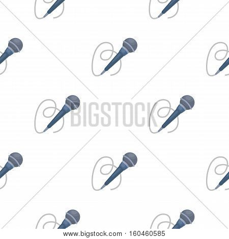 Microphone icon in cartoon style isolated on white background. Event service symbol vector illustration.
