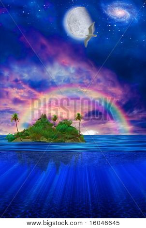 Floating Tropical Island