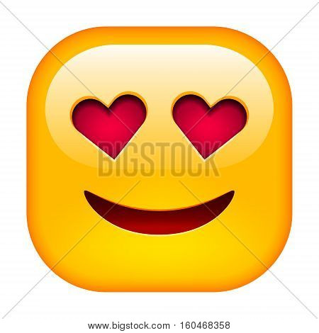 Smile In Love Emoticon