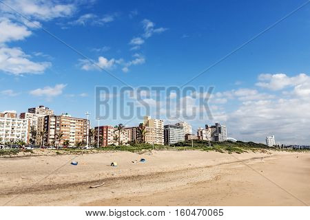 Golden Mile Beach Front In Durban South Africa