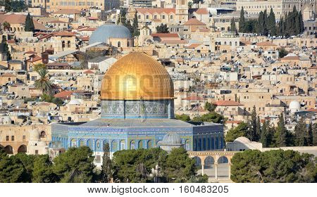 Temple Mount known as the the Noble Sanctuary of Jerusalem located in the Old City of Jerusalem, is one of the most important religious sites in the world.