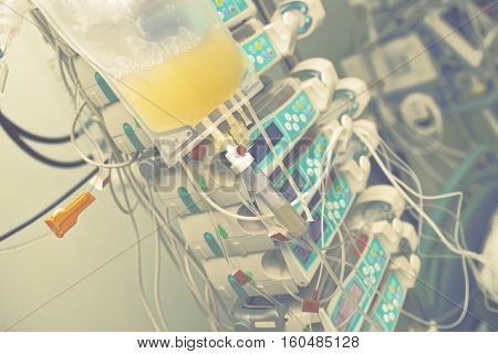 Transfusion of blood components to the patient