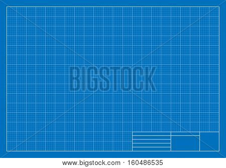 Vector Illustration of a Drafting Blueprint. Best for Architecture, Construction, Backgrounds, Design, Planning Concept.