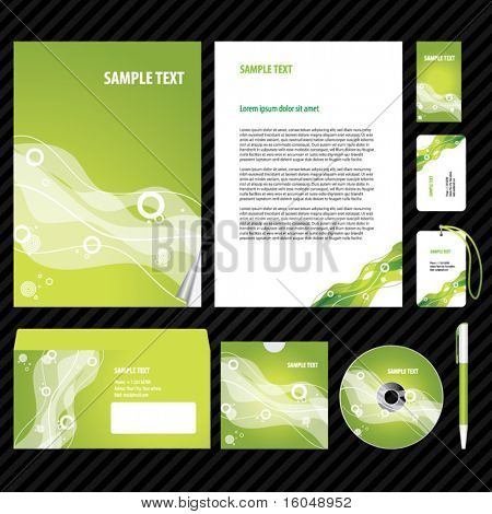 İş sanat için şablon. Vektör