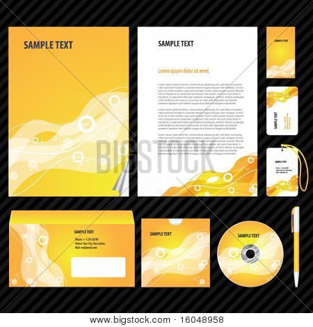 İş sanat için şablon. Vektör