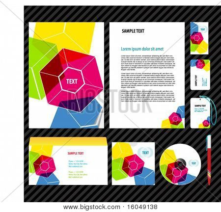 İş sanat için şablon. Vektör