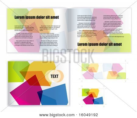 Şablon vektör yazdırma (sunum