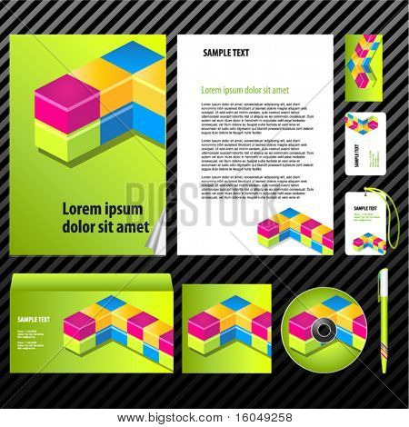 İş sanat için şablon. Vektör