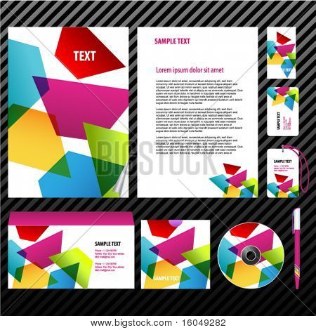 İş sanat için şablon. Vektör