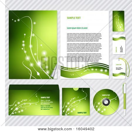 Vektör iş şablonu