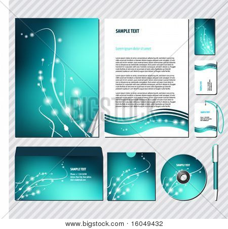 Vektör iş şablonu