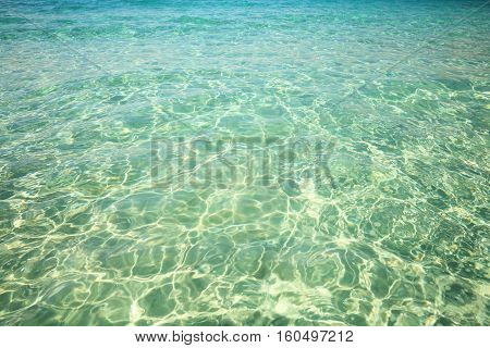 Clear water near the coast of Atlantic ocaen resort.