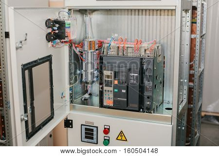 Low voltage cabinet. Uninterrupted power. Electrical power.