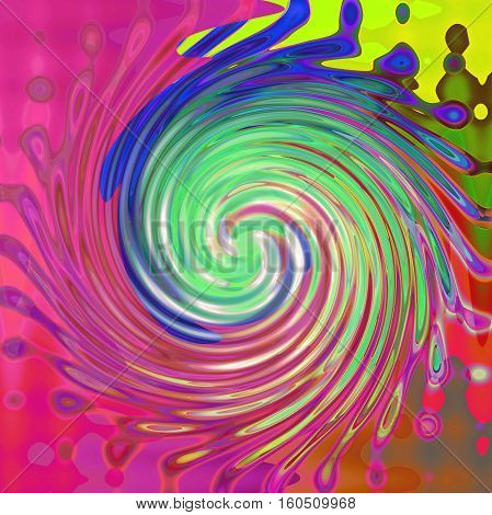 Abstract background of the pastels gradient with visual poolar coordinates,wave and twirl effects,good for your project design