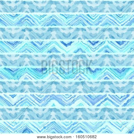 Native watercolor artistic colorful pattern. Ethnic boho style. Seamless draw tribal square texture.