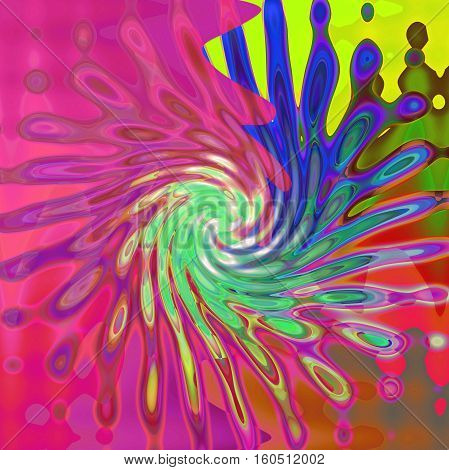Abstract background of the pastels gradient with visual poolar coordinates,wave,pinch and twirl effects,good for your project design