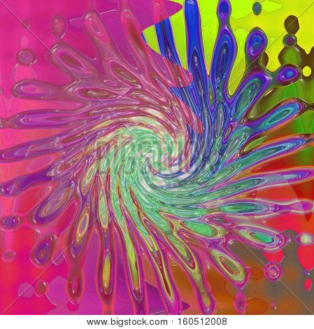 Abstract background of the pastels gradient with visual poolar coordinates,wave,twirl,pinch,plastic wrap  and twirl effects,good for your project design