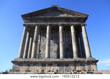 Ancient Garni Pagan Temple the hellenistic temple in Republic of Armenia
