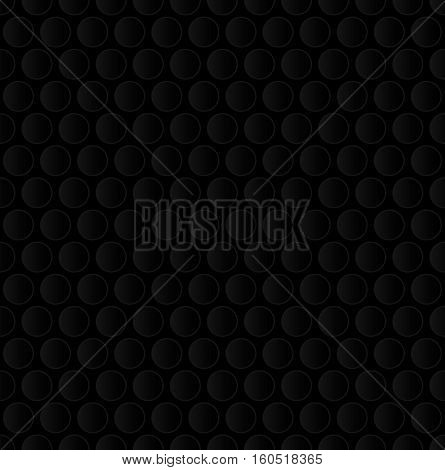 Bubble Wrap. Black Neutral Seamless Pattern for Modern Design in Flat Style. Tileable Geometric Vector Background.