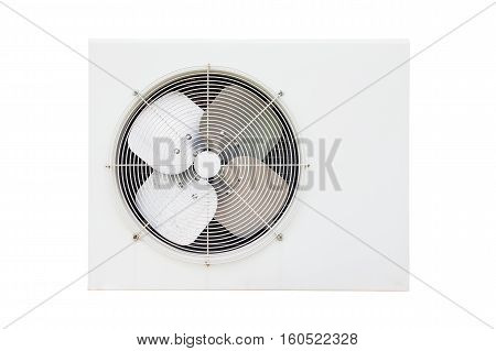 Air conditioner fan isolated on white background.