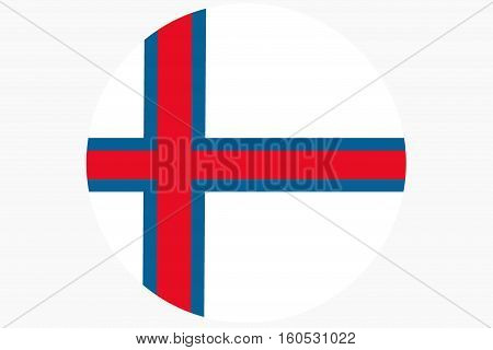 Faroe islnads flag ,3D Faroe islnads national flag illustration symbol.