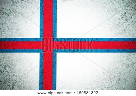 Faroe islnads flag ,3D Faroe islnads national flag illustration symbol.