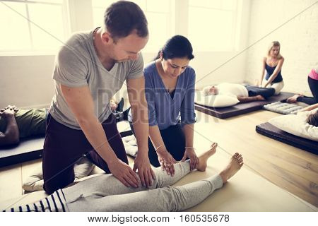 Health Wellness Massage Training Concept