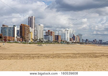 Golden Mile Beach Front In Durban South Africa