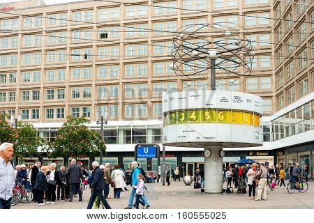 BERLIN, GERMANY- May 18, 2016: Tv tower or Fersehturm in Berlin on May 18, 2016. BERLIN, Germany.
