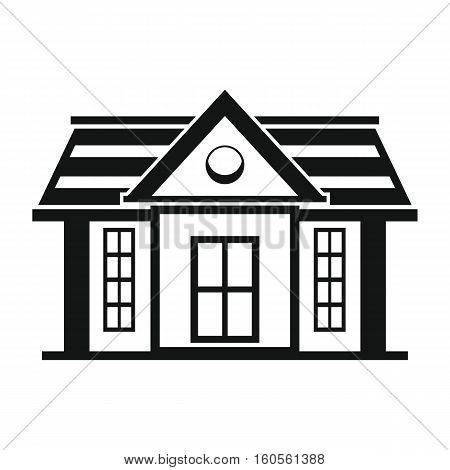 Private residential cottage house flat icon. Modern house and architecture residential house isolated on white background illustration