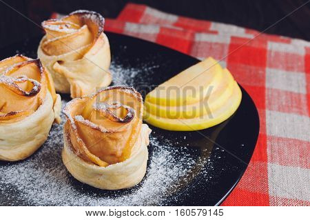 Delicious And Beautiful Apple Rose Puff Pastries