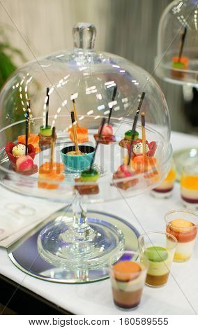 Variety Of Cnacks At Event Party Or Wedding