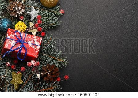 Colorful Firry Christmas Wreath