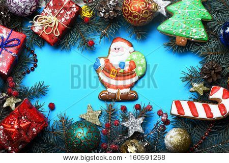 Colorful Firry Christmas Wreath