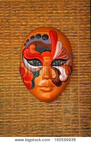 Ceramic mask in Thanh Ha pottery ancient village, Hoi An town, Vietnam