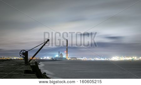 Dublin Docks, Poolbeg lighthouse view, Dublin, Ireland 5