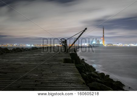 Dublin Docks, Poolbeg lighthouse view, Dublin, Ireland 4