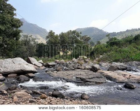Mountain water rock nature Rayagada Orissa india