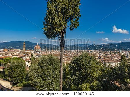View at Florence from the Giardino Bardini