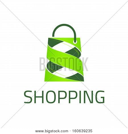 Template logo for the shopping center. Fashion logo.